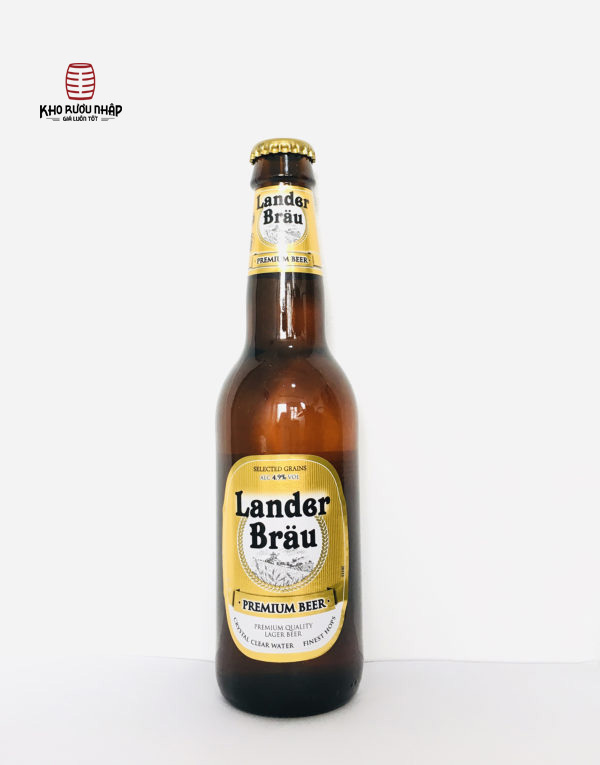 Bia Lander Brau Premium Beer 4.9% Hà Lan - 24 lon x 330ml