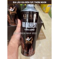 Bia Lão Gia Đen, Keng 1 Lít, Bia Trung Quốc Ngon, Thùng 12 Keng, Hàng Chuẩn Date Mới
