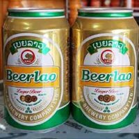 Bia Lào vàng lon 330ml thùng 24 lon lager beer Lao