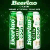 Bia Lào Xanh Beerlao Green 4.6% vol lon 500ml