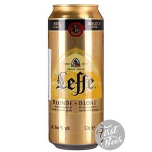 Bia Leffe Blonde vàng 6.6% thùng 24 lon 500ml