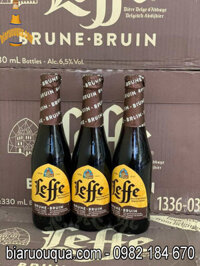 Bia Leffe Brune nâu 6.5% chai 330ml giá rẻ Hà Nội
