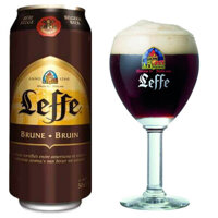 Bia Leffe lon Nâu 500ml Bỉ x 24 lon với nồng độ 6,5% vol được nhập khẩu từ Bỉ