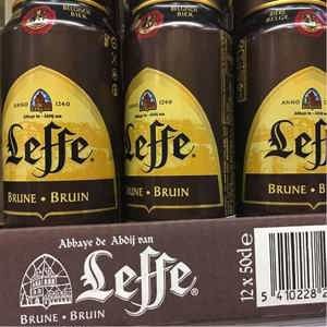 Bia Leffe nâu Brune 6,5% Bỉ  – 24 lon 500ml