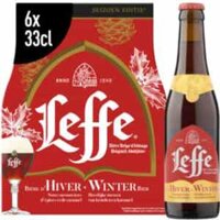 Bia Leffe Winterbier 6.6%vol chai 330ml lốc 6 chai nhập khẩu từ Bỉ