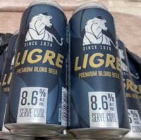 Bia Ligre Premium Blond 8.6% vol lon 500ml x 24 lon Hà Lan