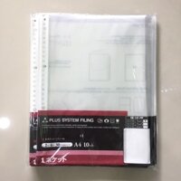 bìa lỗ plus a4 chính hãng - 1 xấp