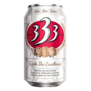 Bia 333 lon 330ml