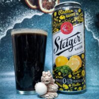 Bia lon Steiger không cồn 500ml vị chanh đen- bia hoa quả của Tiệp nhập khẩu nguyên thùng