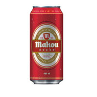 Bia Mahou Cinco Estrllas lon 5,5%  Tây Ban Nha 500ml thùng 24 lon nhập khẩu nguyên thùng