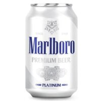 Bia Marlboro Platinum Premium lager lon 330 ml (bia Anh)