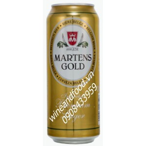 Bia Martens Gold 4,6% - lon 500ml, thùng 24 lon