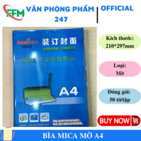 BÌA MICA MỜ A4: Bảo vệ và tạo điểm nhấn cho tài liệu của bạn