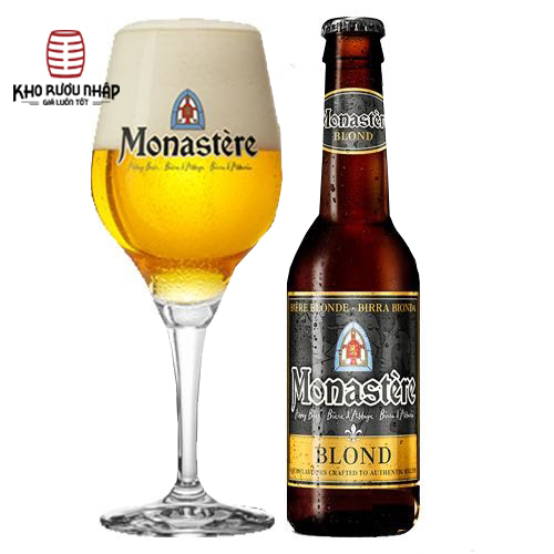 Bia Monastere Blond 6.5% – Chai 330ml, thùng 24 Chai