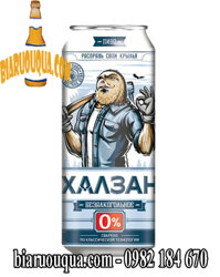 Bia Nga chay 0 độ cồn Khalzan Ochakovo 12 lon 500ml