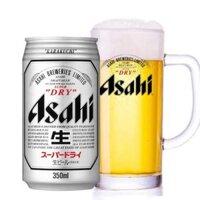Bia Nhật Asahi Dry 5,0% - Lon 350ml - Thùng 24