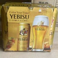 Bia Nhật Premium yebisu 100% tự nhiên lon 500 ml thùng 24 lon một sản phẩm Sappro