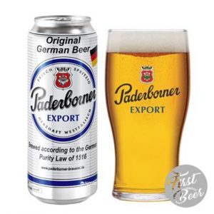 Bia Paderborner Export 5,5% - thùng 24 lon x 500ml