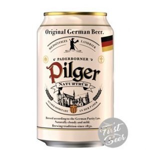 Bia Paderborner Pilger Original 5% - Lon 500ml, Thùng 24 Lon