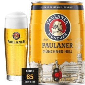 Bia Paulaner Munchner Hell 4,9% - Bom 5 lít