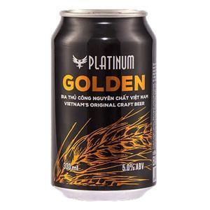 Bia Platinum Golden 5% – thùng 24 lon 330 ml
