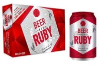 BIA RUBY ĐỎ 24x330ML (Thùng 24)