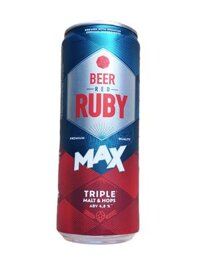 Bia Ruby Max Lon Cao 330ml – Thùng