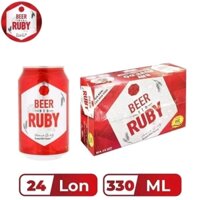 BIA RUBY THÙNG 24 LON × 330ML
