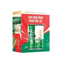 Bia Sài Gòn cao 330ml thùng 24 lon