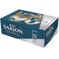 Bia Sài Gòn Chill thùng 24 lon (trúng thưởng)
