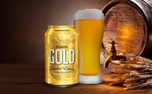 Bia Sài Gòn Gold 5% Thùng 24 lon 330ml