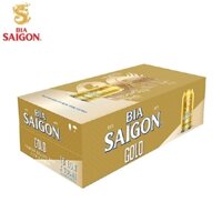 Bia Sài Gòn Gold, thùng (18*330ml, 5%).