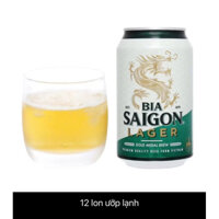 Bia sài gòn LAGER.Thùng 24 lon 330ml