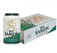 Bia Sài Gòn Xanh Lager Lon 330ml (Thùng 24 Lon)
