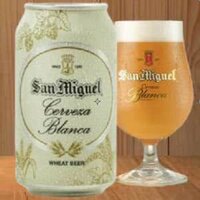 Bia San Miguel Cerveza Blanca 5.4% vol lon 330 ml thùng 24 lon