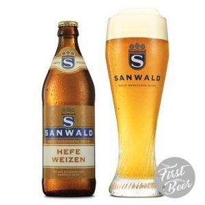 Bia Sanwald Hefe Weizen 4,9% Đức – 20 chai 500ml
