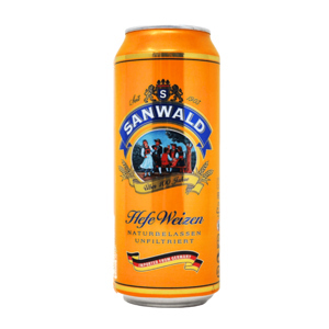 Bia Sanwald Hefe Weizen 4,9% Đức – 24 lon 500ml