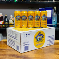 Bia Sanwald Hefe Weizen - nhập khẩu Đức - 1 thùng 24 lon 500ml