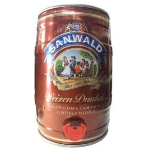 Bia Sanwald Weizen Dunkel 5% Bom 5L