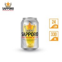 Bia Sapporo 330ml – x24 Lon