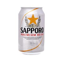 Bia Sapporo Bạc lon thường 330ml