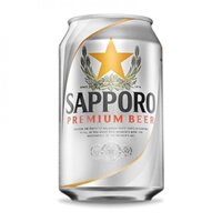 Bia Sapporo Premium 5% – lon 330ml (Hàng Liên Doanh)