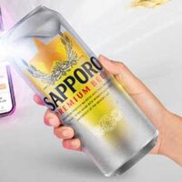 Bia Sapporo Premium 500ml ( liên doanh) thùng 12 Lon