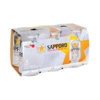 Bia Sapporo Premium lốc 6 lon x 330ml