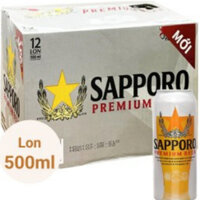 Bia SAPPORO Premium lon 500ml