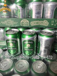 Bia Savan nhập khẩu Lào 5% lon 330ml giá rẻ Hà Nội