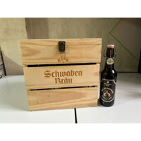 Bia Schwaben Brau Das Schwarze 4.9% - nhập khẩu Đức - 1 thùng 12 chai 500ml