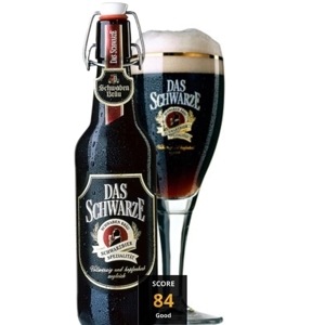 Bia Schwaben Brau  Das Schwarze 4,9% Đức – chai 500ml