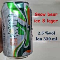 Bia Snow Ice 8 Lager Trung Quốc 2.5%vol lon 330ml