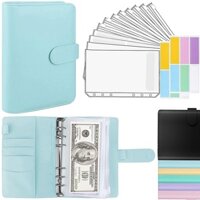 Bìa sổ còng da PU A6 kèm 12 túi đựng và 2 tờ nhãn dán (có bán lẻ)